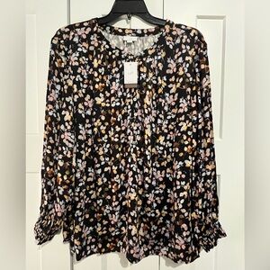 J. Jill Multicolor Floral Blouse size 3X. New with tags.